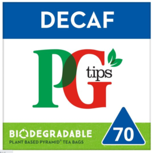 PG Tips 70 Decaf Tea Bags 203g
