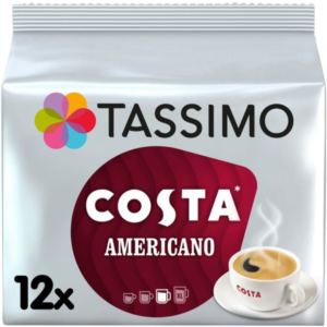 Tassimo Costa Americano Coffee Pods X12 108G