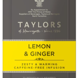 Taylors of Harrogate Lemon & Ginger Flavoured Infusion with Spices Tea Bags 20 Pack 40g