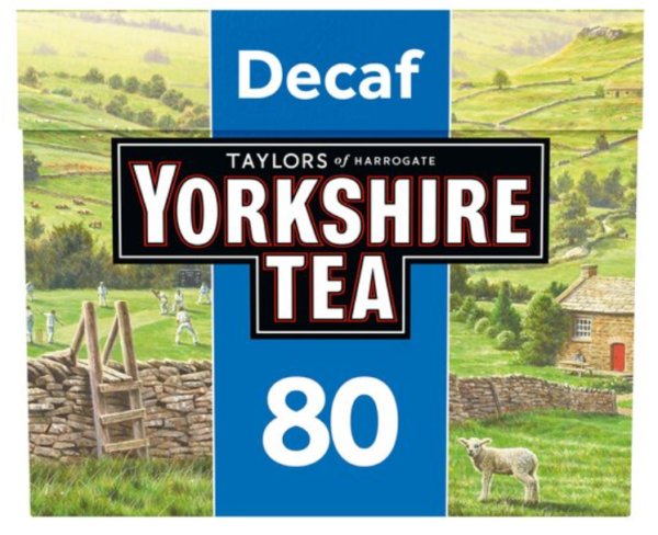 Yorkshire Tea Decaffeinated 80 Teabags 250G